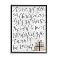 thumbnail image 1 of Stupell Industries Christmas Lists Get Shorter Motivational Phrase Holiday Happiness Country Painting Black Framed Art Print Wall Art, 16 x 20, Design by Katie Doucette, 1 of 4