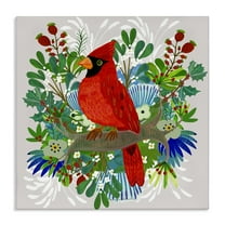 Stupell Industries Christmas Nestings Cardinal Canvas Wall Art, design by Kay Widdowson