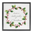 thumbnail image 1 of Stupell Industries French Country Christmas Seasonal Phrase Black Floating Frame Canvas Art, 18 x 18, by Livi Finn, 1 of 8