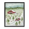 thumbnail image 1 of Stupell Industries Christmas Tree Farm Holiday Painting Black Floater Framed Canvas Art Prints Wall Art, 17 x 21, 1 of 10