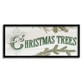 thumbnail image 1 of Stupell Industries Christmas Trees Ornate Letters Graphic Art Black Framed Art Print Wall Art, Design by Lil' Rue, 1 of 8
