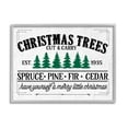 thumbnail image 1 of Stupell Industries Christmas Trees Vintage Sign Graphic Art Gray Framed Art Print Wall Art, Design by Lettered and Lined, 1 of 8