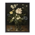 thumbnail image 1 of Stupell Industries Transitional Chrysanthemum & Flowers in Vase Black Floating Frame Canvas Art, 17 x 21, by Vintage Hustle, 1 of 8