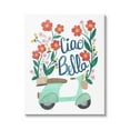 thumbnail image 1 of Stupell Industries Ciao Bella Motorbike Scooter Red Floral Design, 16 x 20, Design by Heather Strianese, 1 of 5