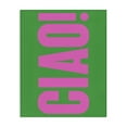 thumbnail image 1 of Stupell Industries Ciao Pink & Green Text & Numbers Painting Wrapped Canvas Art Print Wall Art, 30 x 40, 1 of 8