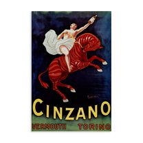 Stupell Industries Cinzano Wine Advertisement People Painting Wrapped Canvas Canvas Art Print Wall Art, 16 x 24