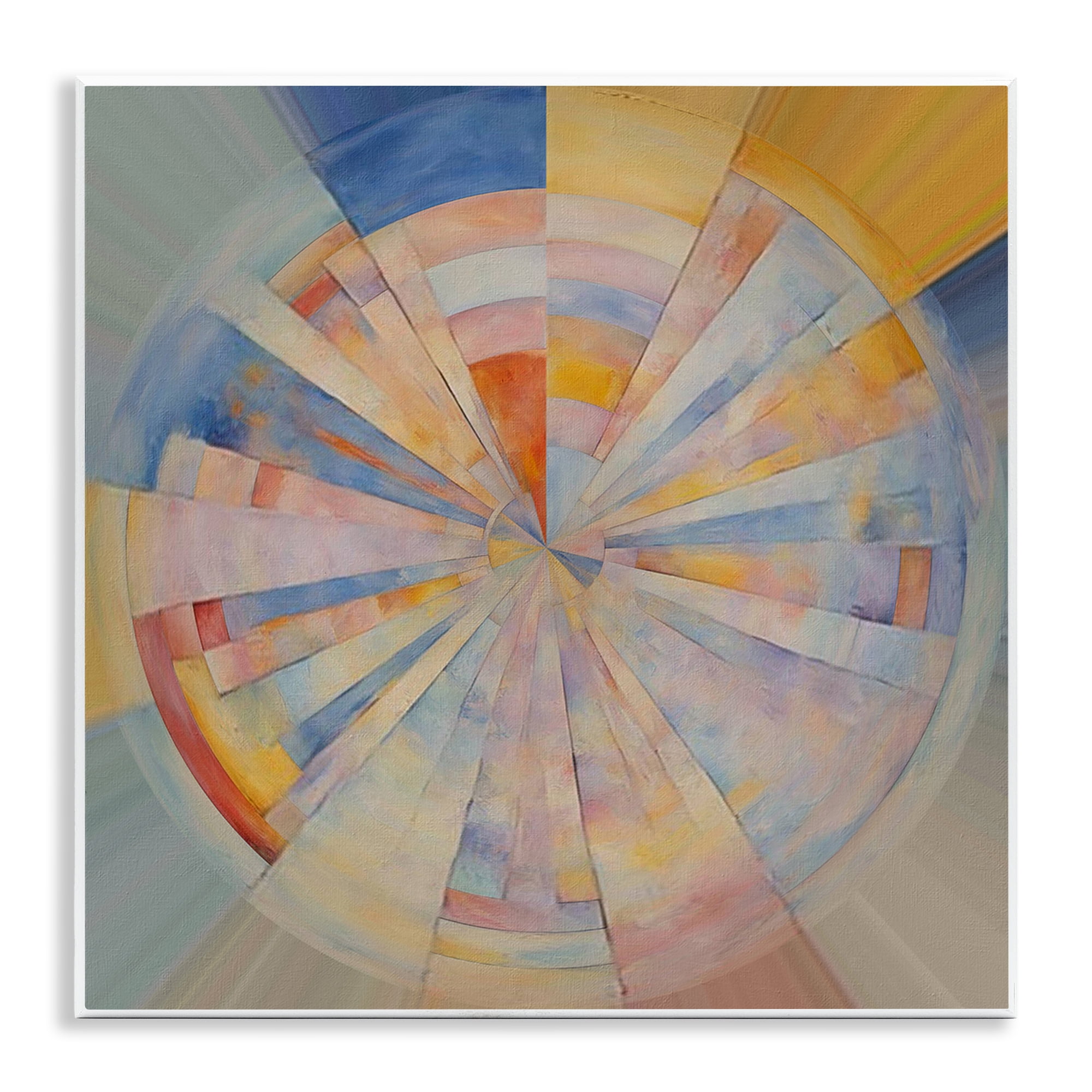 Stupell Industries Circle In Abstraction Abstract Painting Unframed Art Print Wall Art, 12 x 12