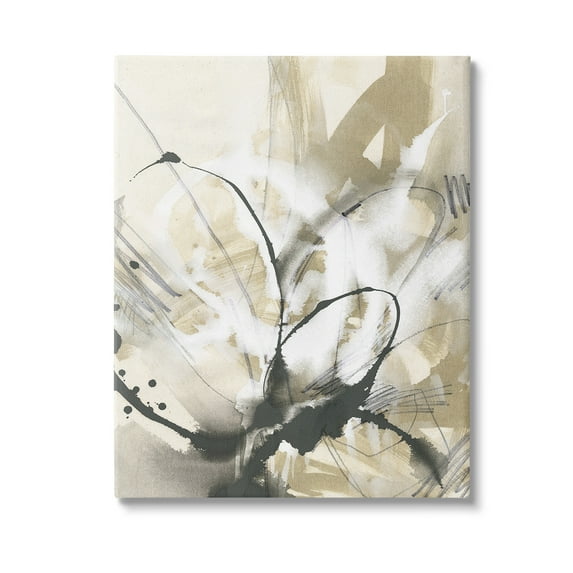 Stupell Industries Circular Complex Abstract Abstract Painting Gallery Wrapped Canvas Art Print Wall Art, 24 x 30