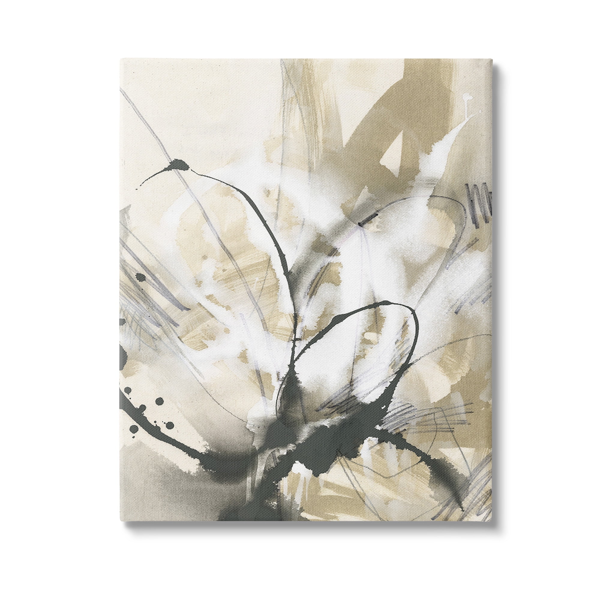 Stupell Industries Circular Complex Abstract Abstract Painting Gallery Wrapped Canvas Art Print Wall Art, 30 x 40
