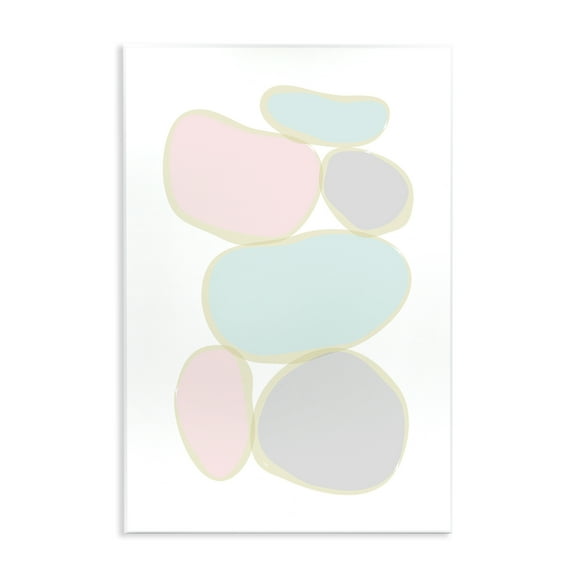 Stupell Industries Circular Pastel Shapes Abstract Painting Unframed Art Print Wall Art, 10 x 15