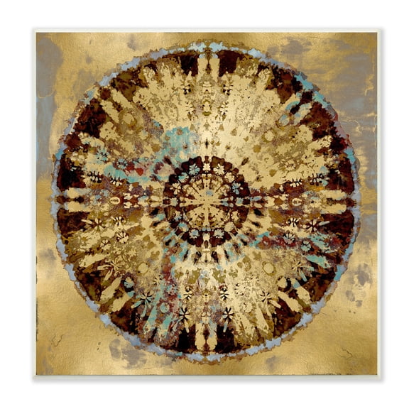 Stupell Industries Circular Shape Abstraction Modern Rust Pattern Industrial Painting, 12 x 12,Design by Ellie Roberts