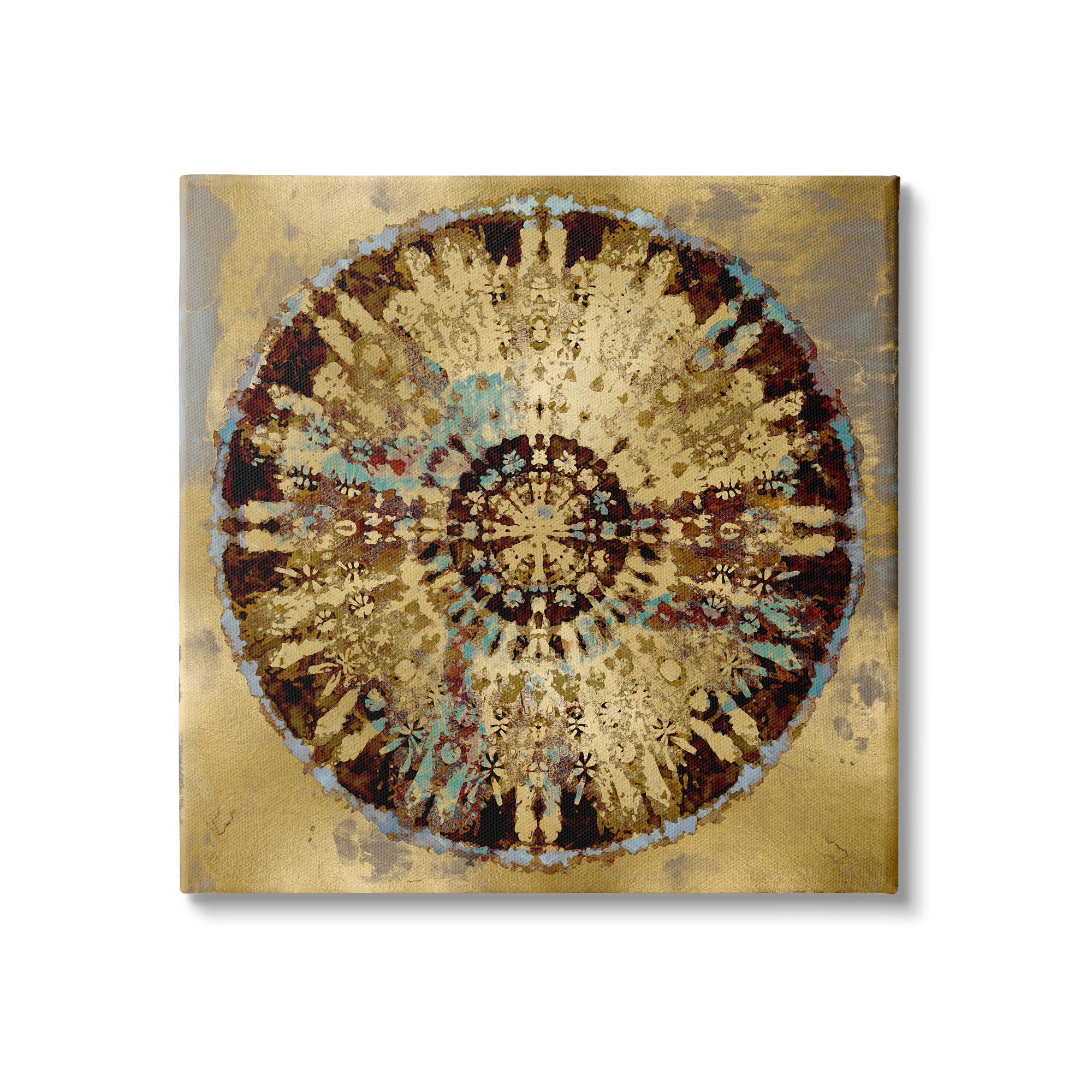 Stupell Industries Circular Shape Abstraction Modern Rust Pattern Industrial Painting, 17 x 17,Design by Ellie Roberts