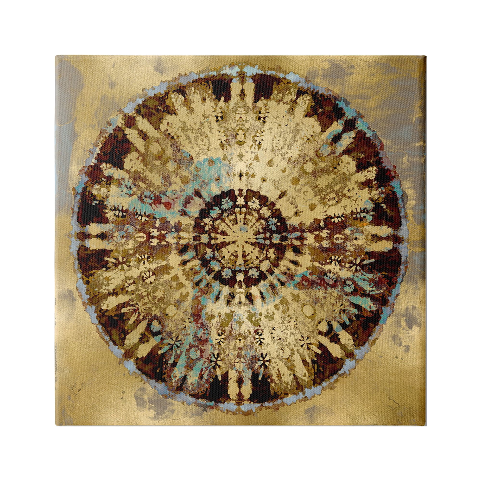 Stupell Industries Circular Shape Abstraction Modern Rust Pattern Industrial Painting, 24 x 24,Design by Ellie Roberts