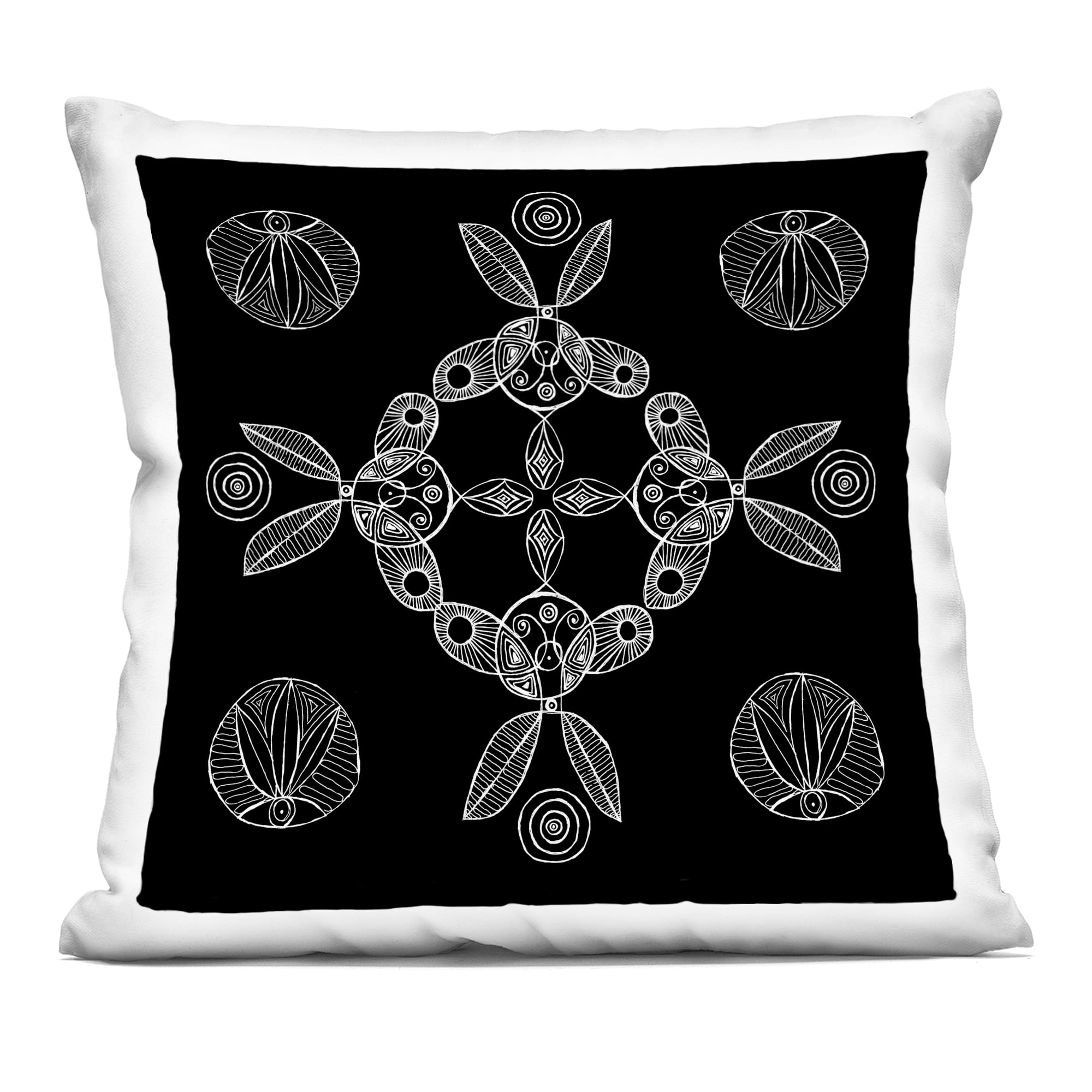 Stupell Industries Circular Symmetry Elementals Decorative Printed Throw Pillow, design by El Perkin