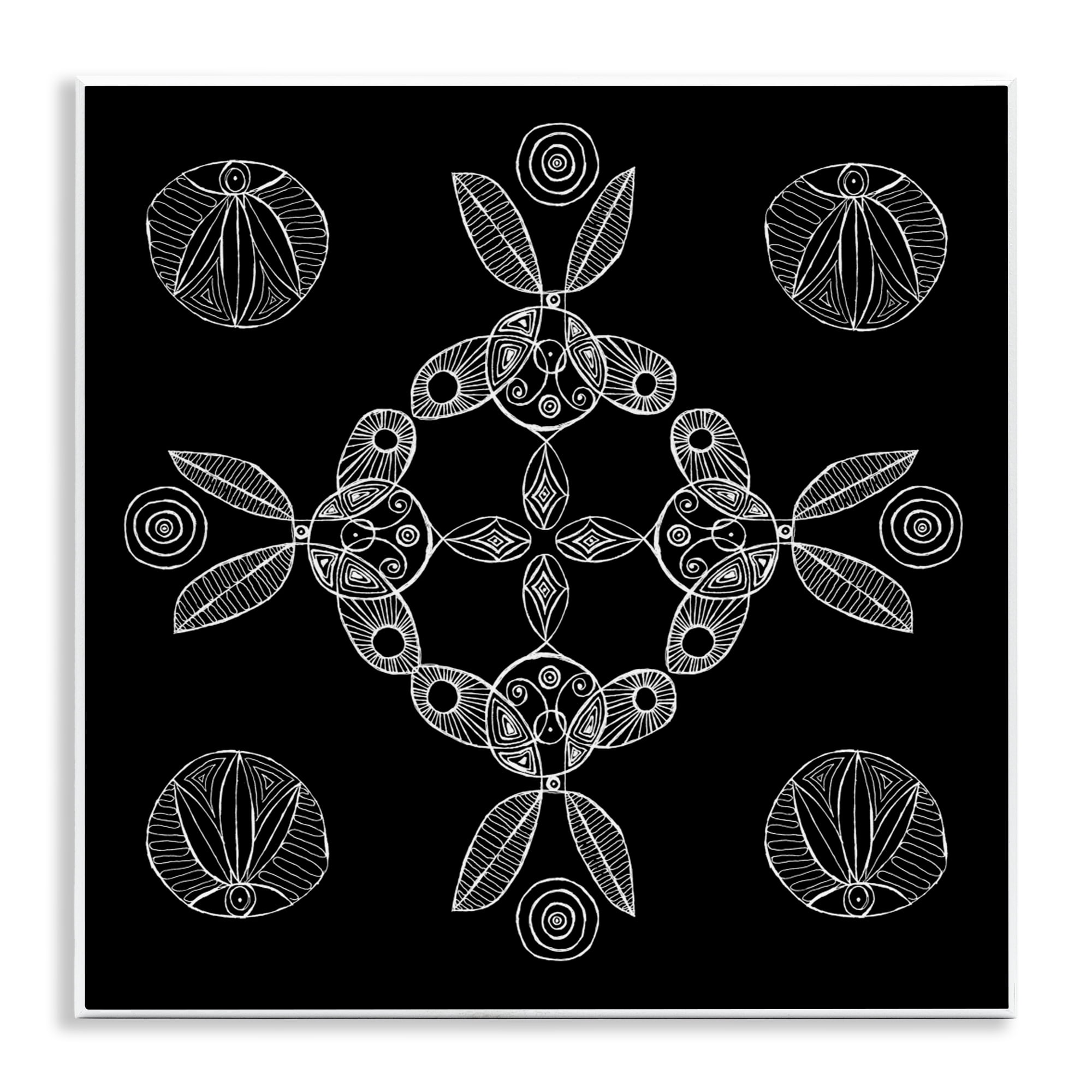 Stupell Industries Circular Symmetry Elementals Wall Plaque Art, design by El Perkin