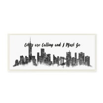 Stupell Industries Cities Are Calling White Landscape Drawing Wall Plaque by Ziwei Li
