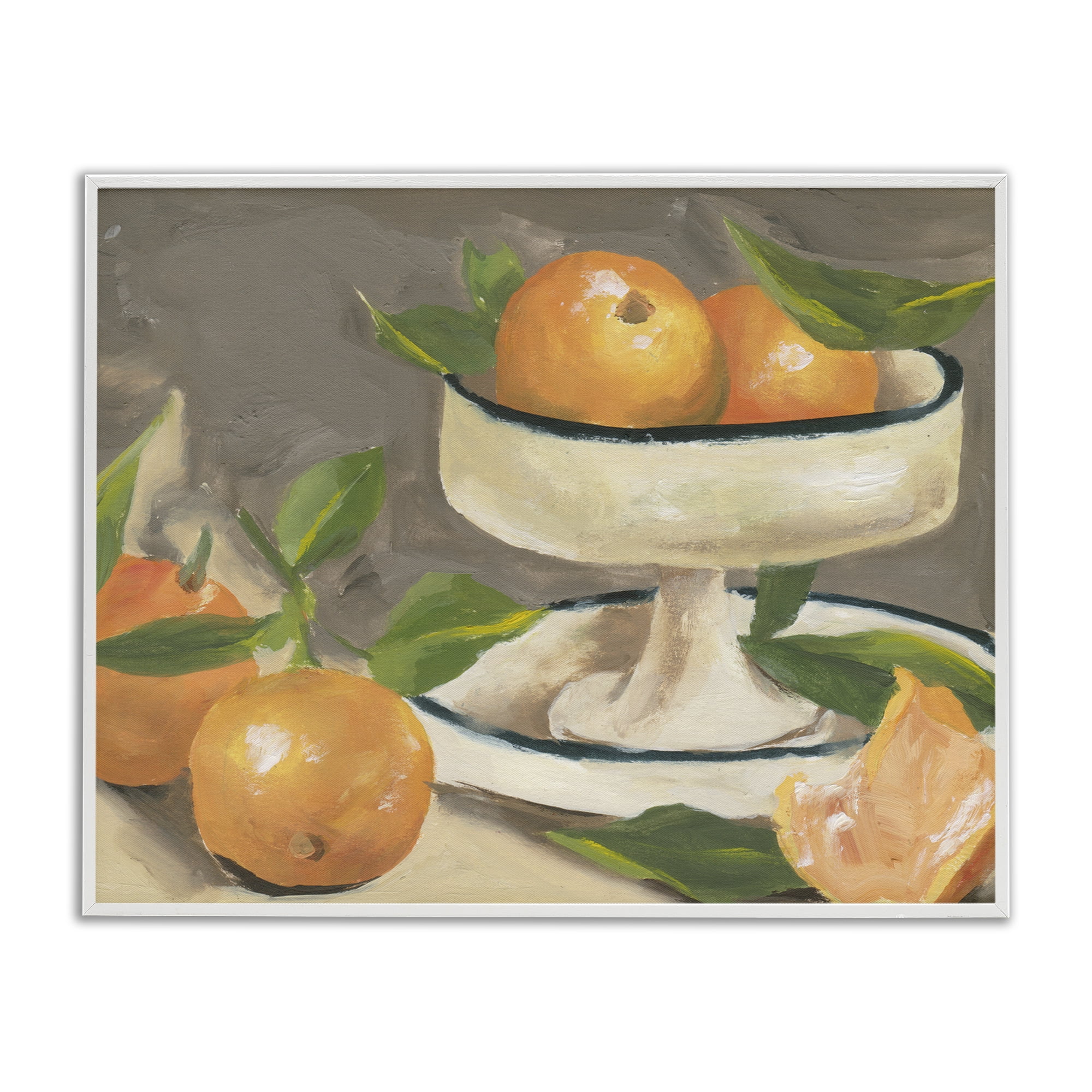 Stupell Industries Citrus In Stillness White Framed Giclee Art, design by Melissa Wang
