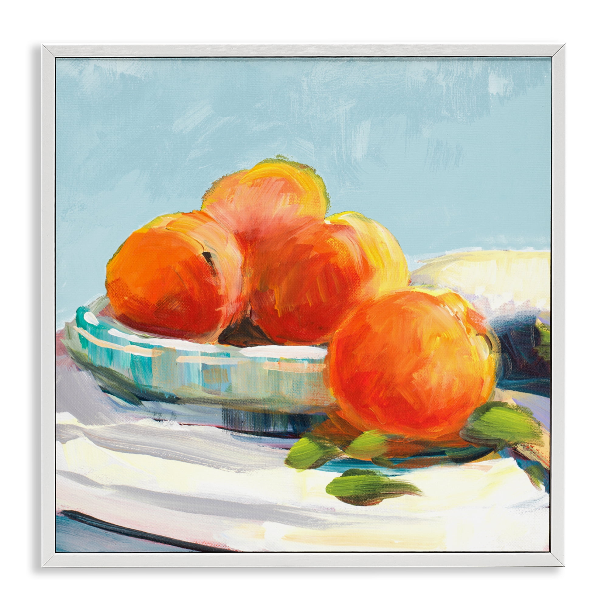Stupell Industries Citrus Plantation Still Life White Framed Giclee Art, design by Jane Slivka