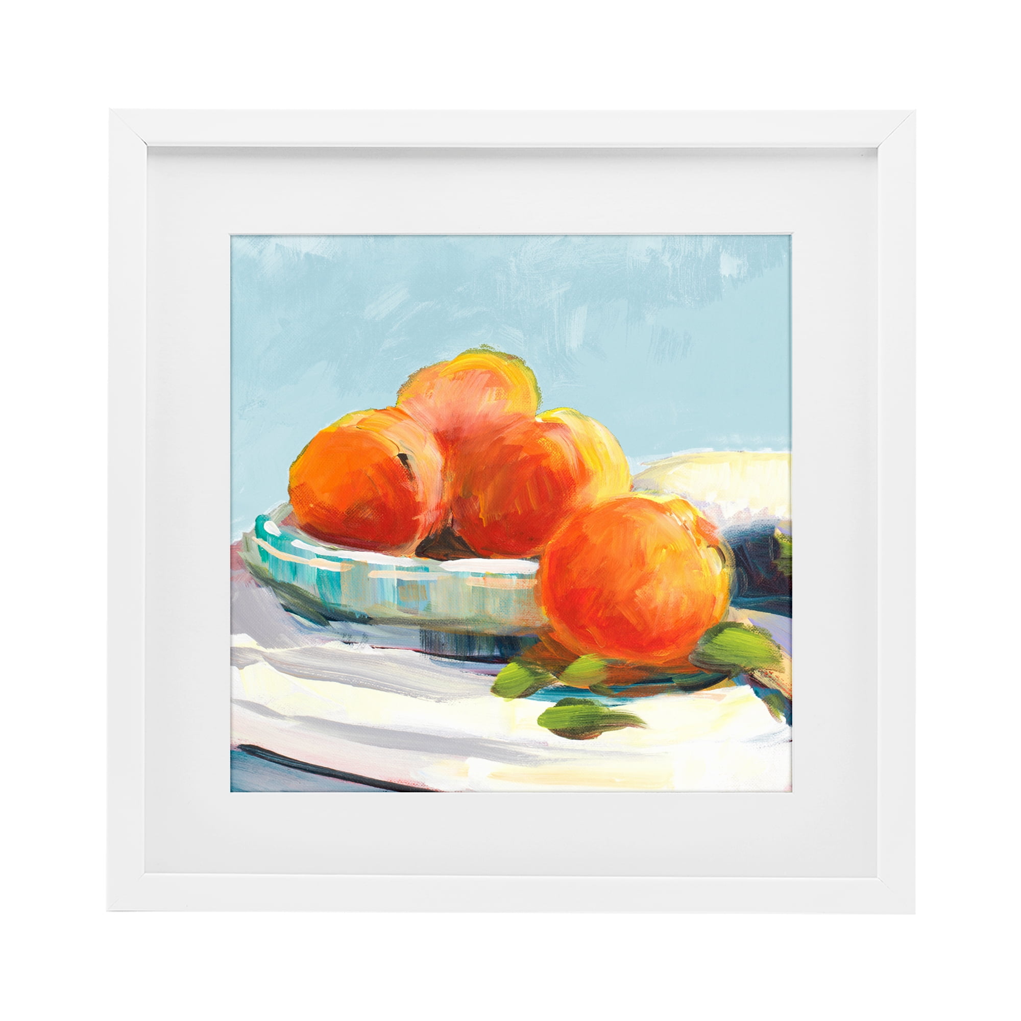 Stupell Industries Citrus Plantation Still Life White Framed Print Under Glass, design by Jane Slivka