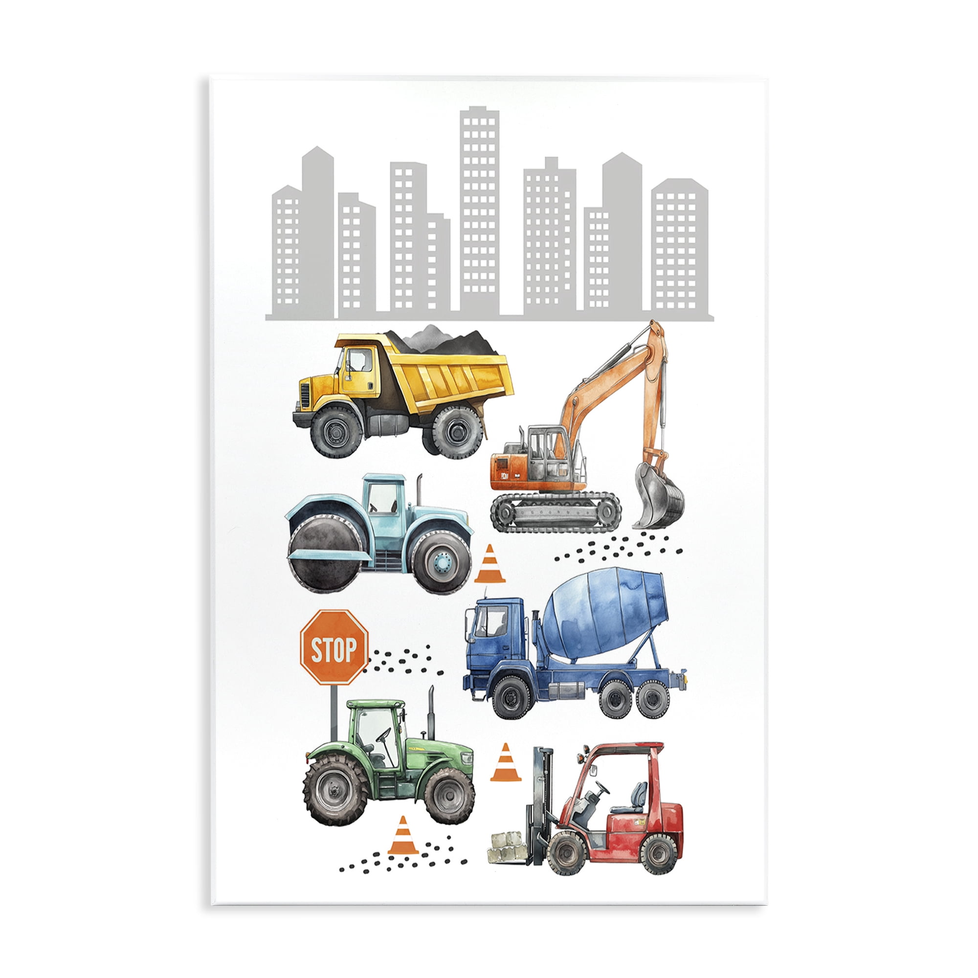 Stupell Industries City Keeps Moving Wall Plaque Art, design by Christine Simpson Art