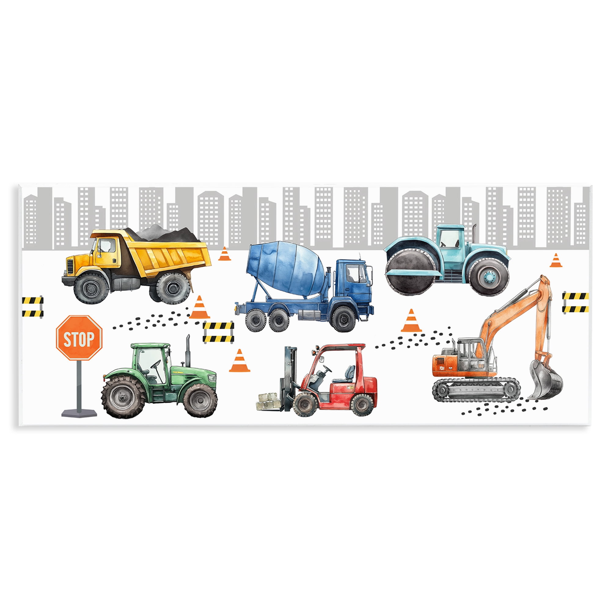 Stupell Industries City Keeps On Moving Wall Plaque Art, design by Christine Simpson Art