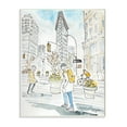 thumbnail image 1 of Stupell Industries City People Walking Urban Architecture Watercolor Wall Plaque by Mark Higden, 1 of 6
