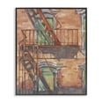 thumbnail image 1 of Stupell Industries Contemporary Brick Building Fire Escape Black Framed Giclee Art, 11 x 14, by Ethan Harper, 1 of 7