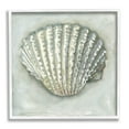 thumbnail image 1 of Stupell Industries Clam Shell Nautical Grey Painting White Framed Art Print Wall Art, Design by Erica Christopher, 1 of 8