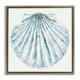 thumbnail image 1 of Stupell Industries Clam Shell on White Coastal Painting Brown Floater Framed Canvas Art Print Wall Art, 18 x 18, 1 of 10
