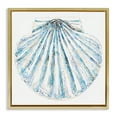 thumbnail image 1 of Stupell Industries Clam Shell on White Coastal Painting Gold Floater Framed Canvas Art Print Wall Art, 18 x 18, 1 of 10
