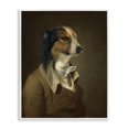 thumbnail image 1 of Stupell Industries Classic Attire Dog Portrait Animals & Insects Painting White Framed Art Print Wall Art, 11 x 14, 1 of 10