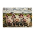 thumbnail image 1 of Stupell Industries Rustic Lodge Classic Barnyard Pigs in Countryside Canvas Art, 30 x 20, by Petals Prints Design, 1 of 8
