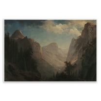 Stupell Industries Classic Bierstadt Valley Landscape Landscape & Nature Painting Unframed Art Print Wall Art, 15 x 10