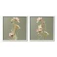thumbnail image 1 of Stupell Industries Classic Blooms on Green Botanical & Floral Painting White Framed Art Print Wall Art, 12 x 12, Set of 2, 1 of 10
