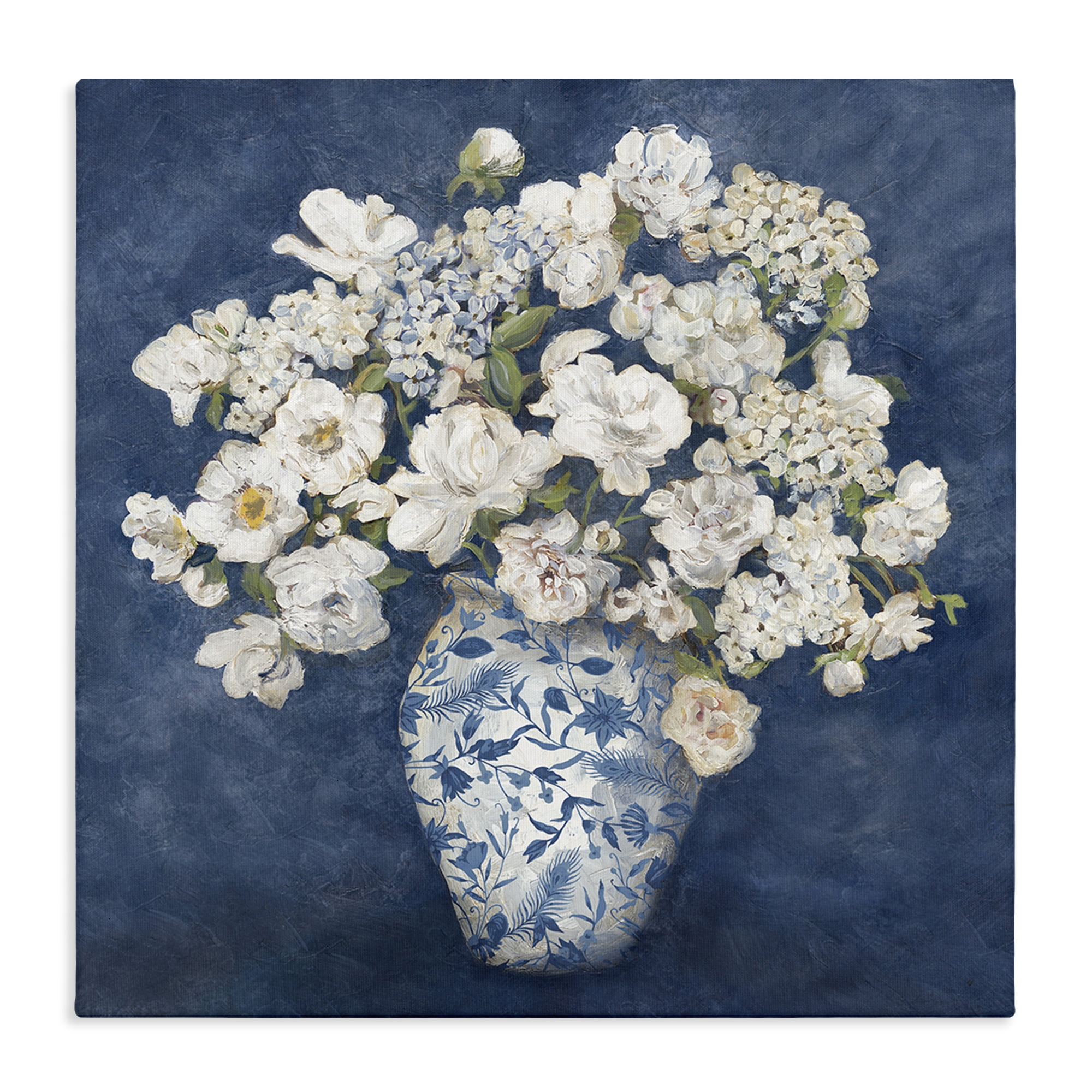 Stupell Industries Classic Blue Chinoiserie Vase Canvas Wall Art, design by Charlene Olson