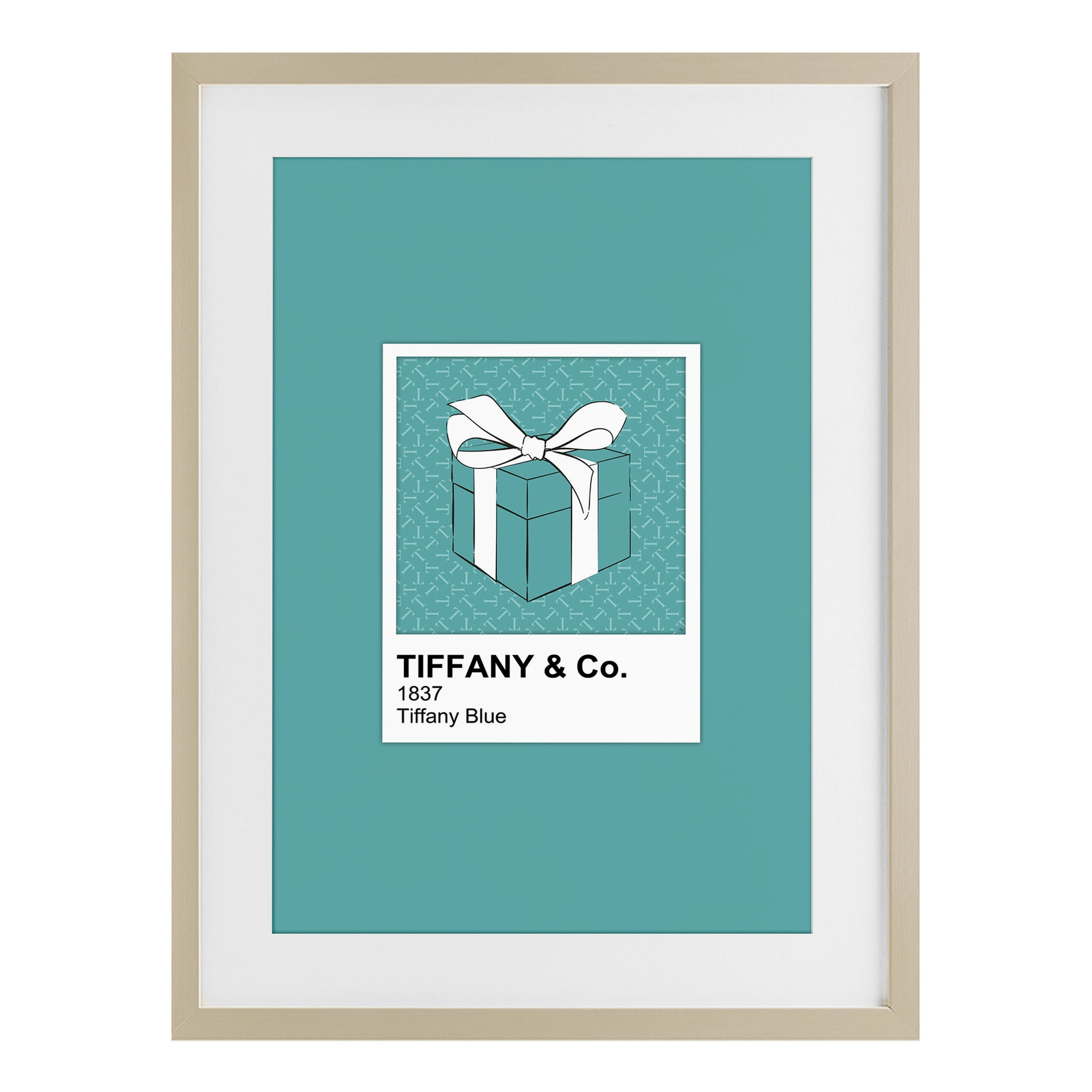 Stupell Industries Classic Blue Jewelry Box Birch Framed Print Under Glass, design by Martina Pavlova