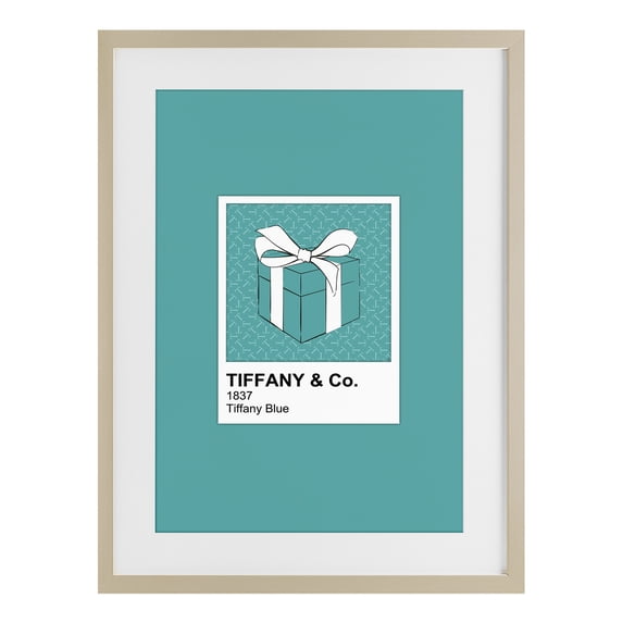 Stupell Industries Art Deco Classic Blue Jewelry Box Birch Framed Print Under Glass, 17 x 23, by Martina Pavlova