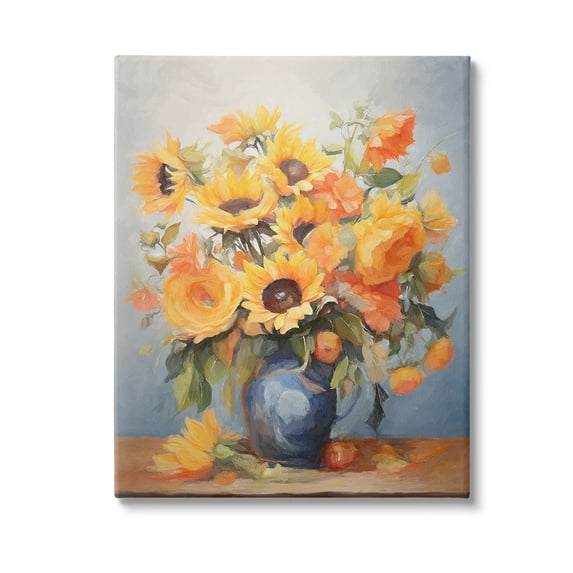 Stupell Industries Classic Bouquet in Vase Botanical & Floral Painting Gallery Wrapped Canvas Art Print Wall Art, 30 x 40