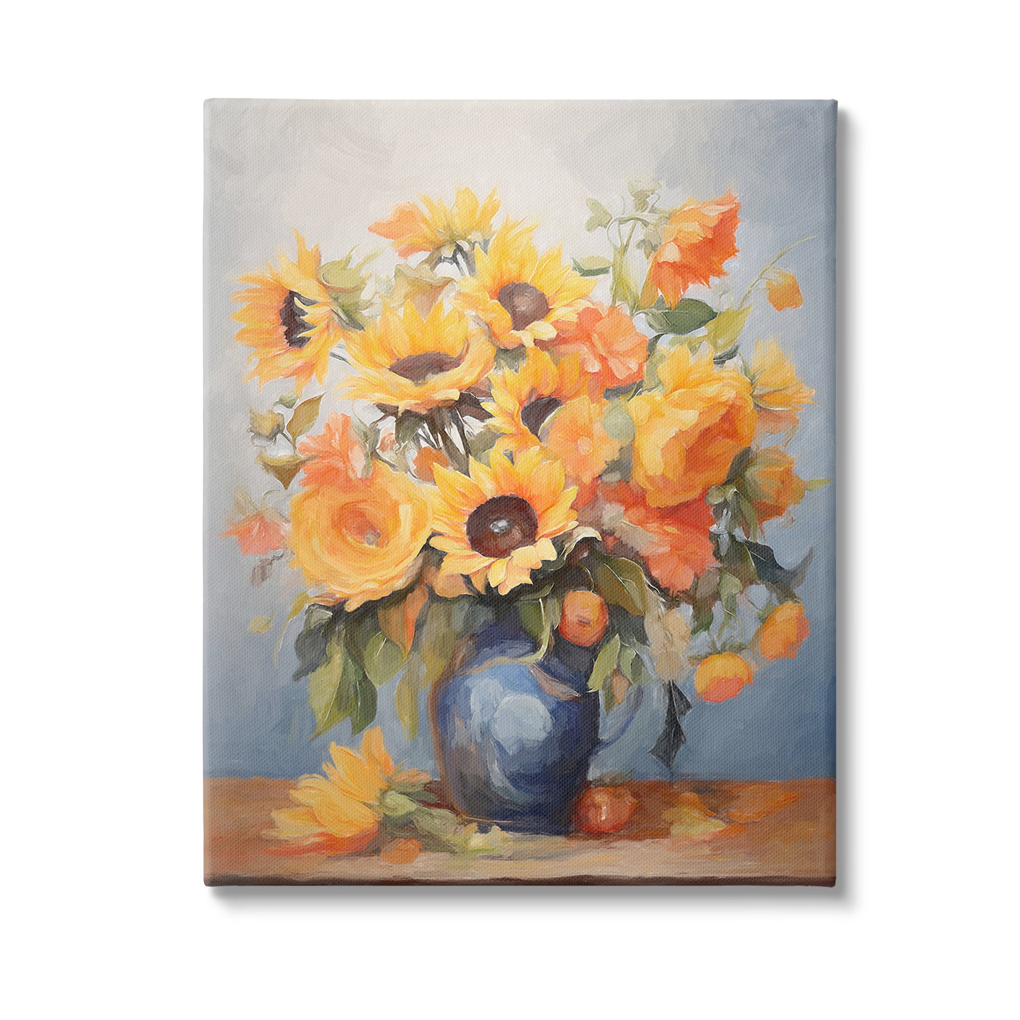 Stupell Industries Classic Bouquet in Vase Botanical & Floral Painting Gallery Wrapped Canvas Art Print Wall Art, 36 x 48