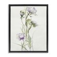 thumbnail image 1 of Stupell Industries Traditional Classic Budding Flower Blossoms Black Floating Frame Canvas Art, 17 x 21, by Liz Jardine, 1 of 7