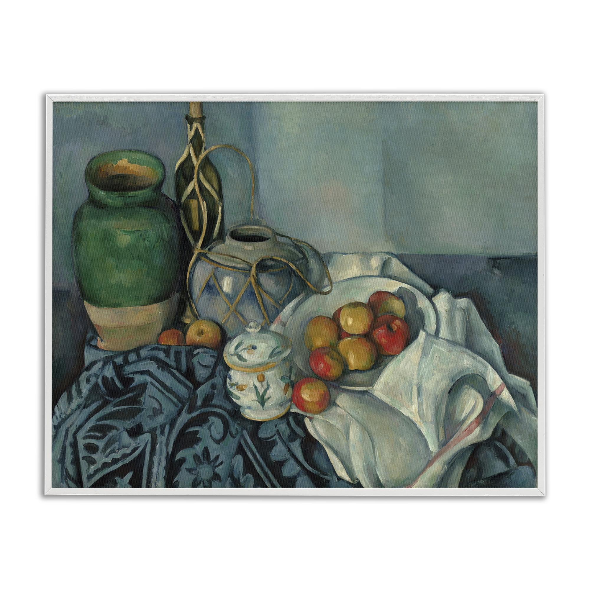Stupell Industries Classic Cezanne Apples Still Life Food & Beverage Painting White Framed Art Print Wall Art, 20 x 16