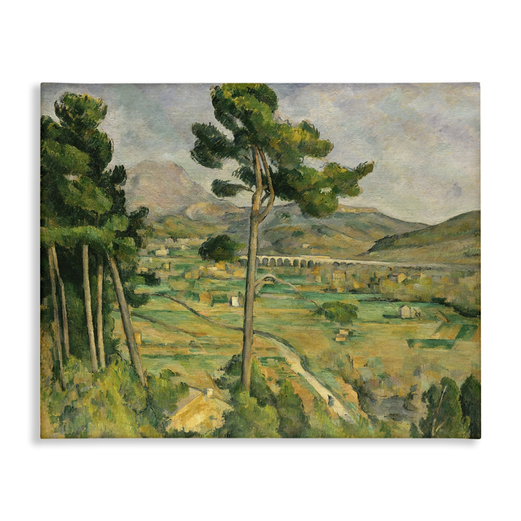 Stupell Industries Classic Cezanne Mont Sainte-Victoire Landscape & Nature Painting Wrapped Canvas Art Print Wall Art, 48 x 36