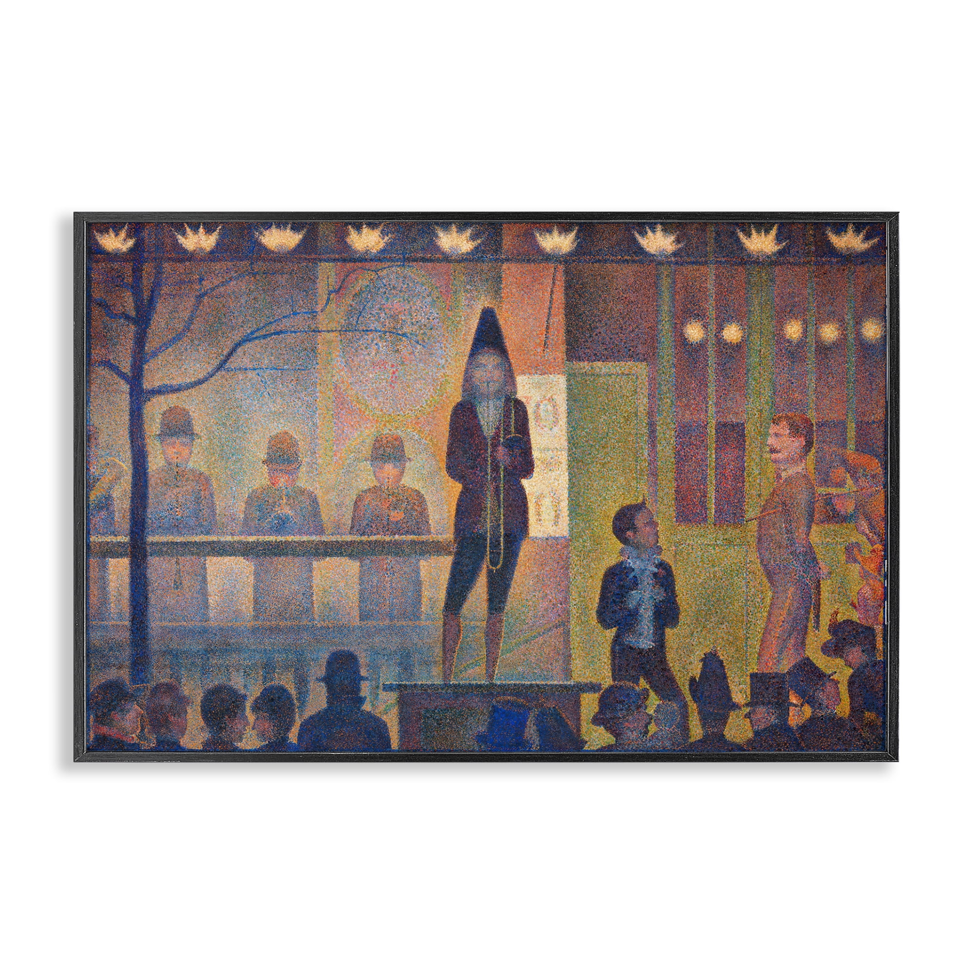Stupell Industries Classic Circus Sideshow People Painting Black