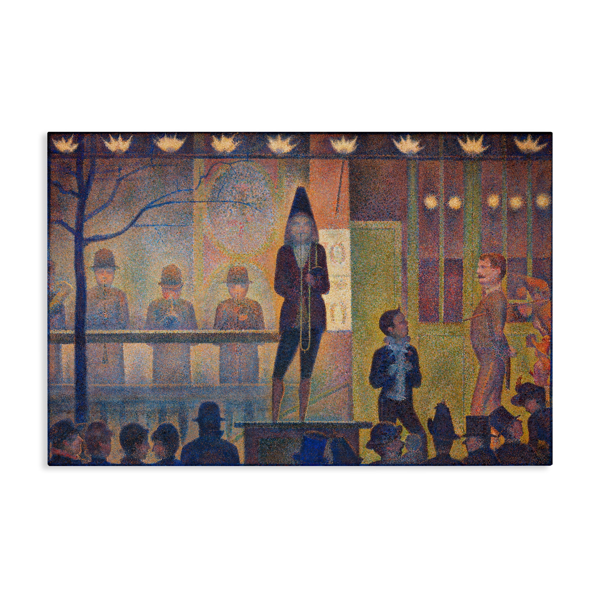 Stupell Industries Classic Circus Sideshow People Painting Wrapped Canvas Art Print Wall Art, 45 x 30