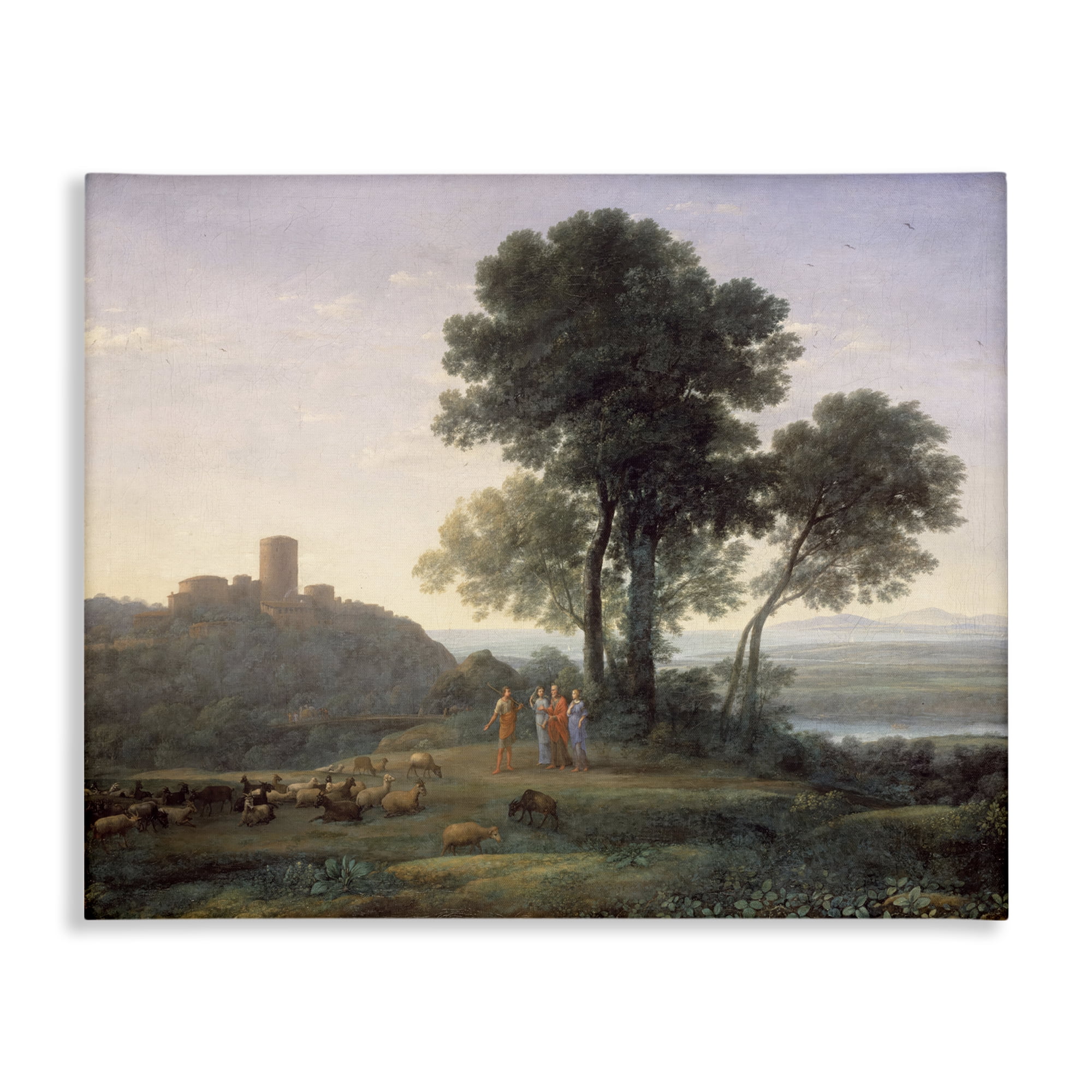 Stupell Industries Classic Claude Rural Landscape Landscape & Nature Painting Wrapped Canvas Art Print Wall Art, 20 x 16