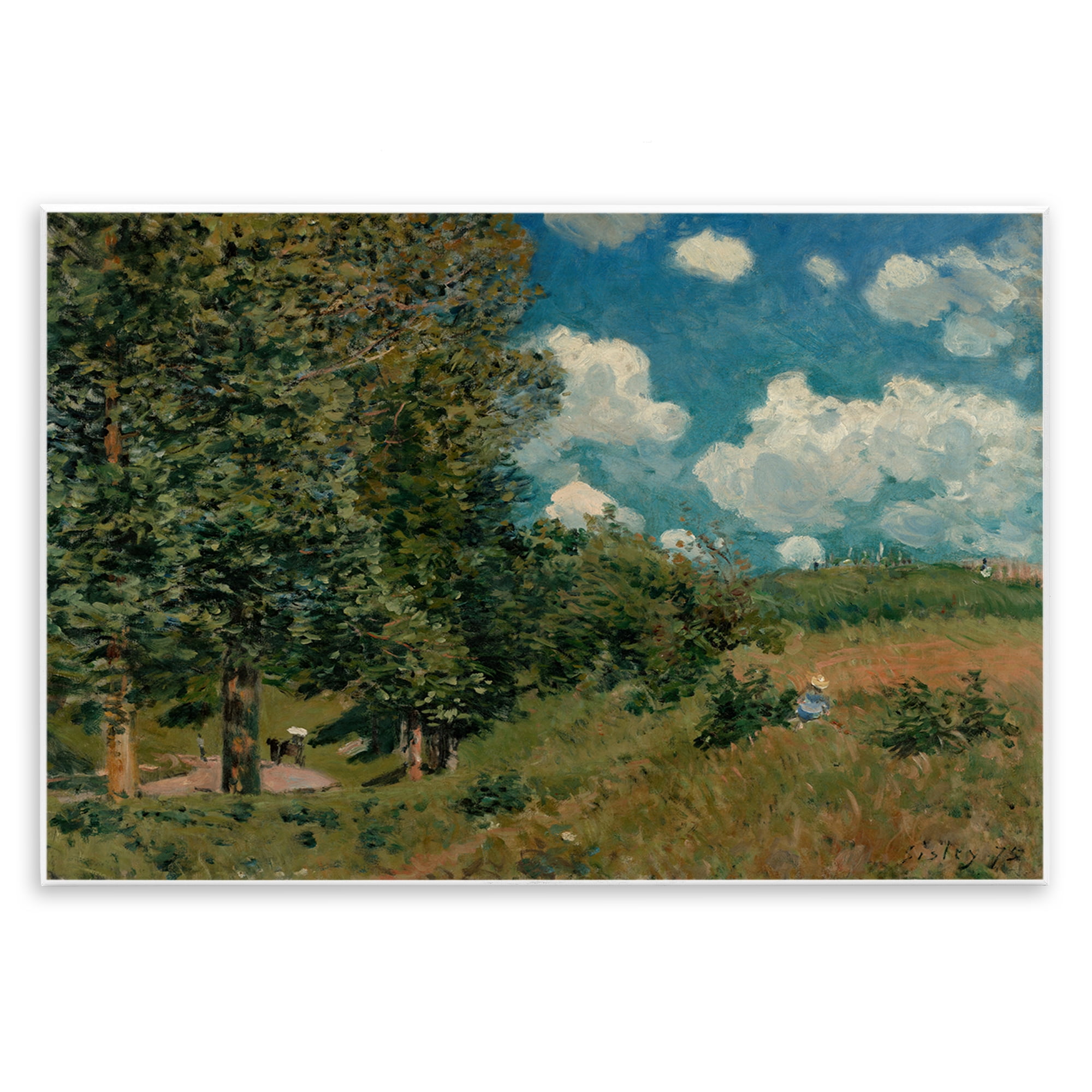 Stupell Industries Classic Cloudy Landscape Landscape & Nature Painting Unframed Art Print Wall Art, 19 x 13