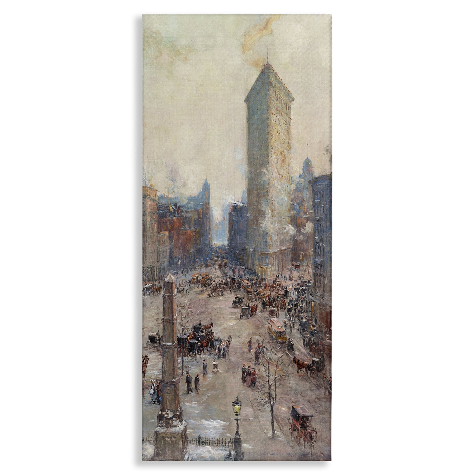 Stupell Industries Classic Cooper Cityscape Scenic & Cityscapes Painting Wrapped Canvas Art Print Wall Art, 20 x 48