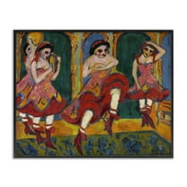 Stupell Industries Classic Czardas Dancers People Painting Black Framed Art Print Wall Art, 14 x 11