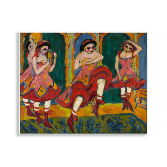 Stupell Industries Classic Czardas Dancers People Painting Unframed Art Print Wall Art, 14 x 11