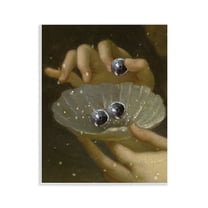 Stupell Industries Classic Disco Clam Pearls People Painting Unframed Art Print Wall Art, 11 x 14